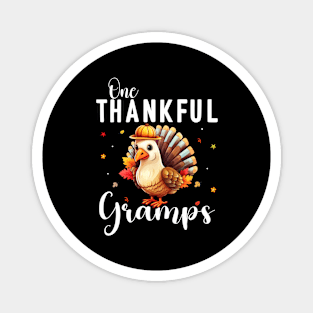 Watercolor Thanksgiving Turkey Grandpa One Thankful Gramps Magnet